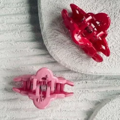 Hårklemmer Pink / Rosa mini - 2 stk