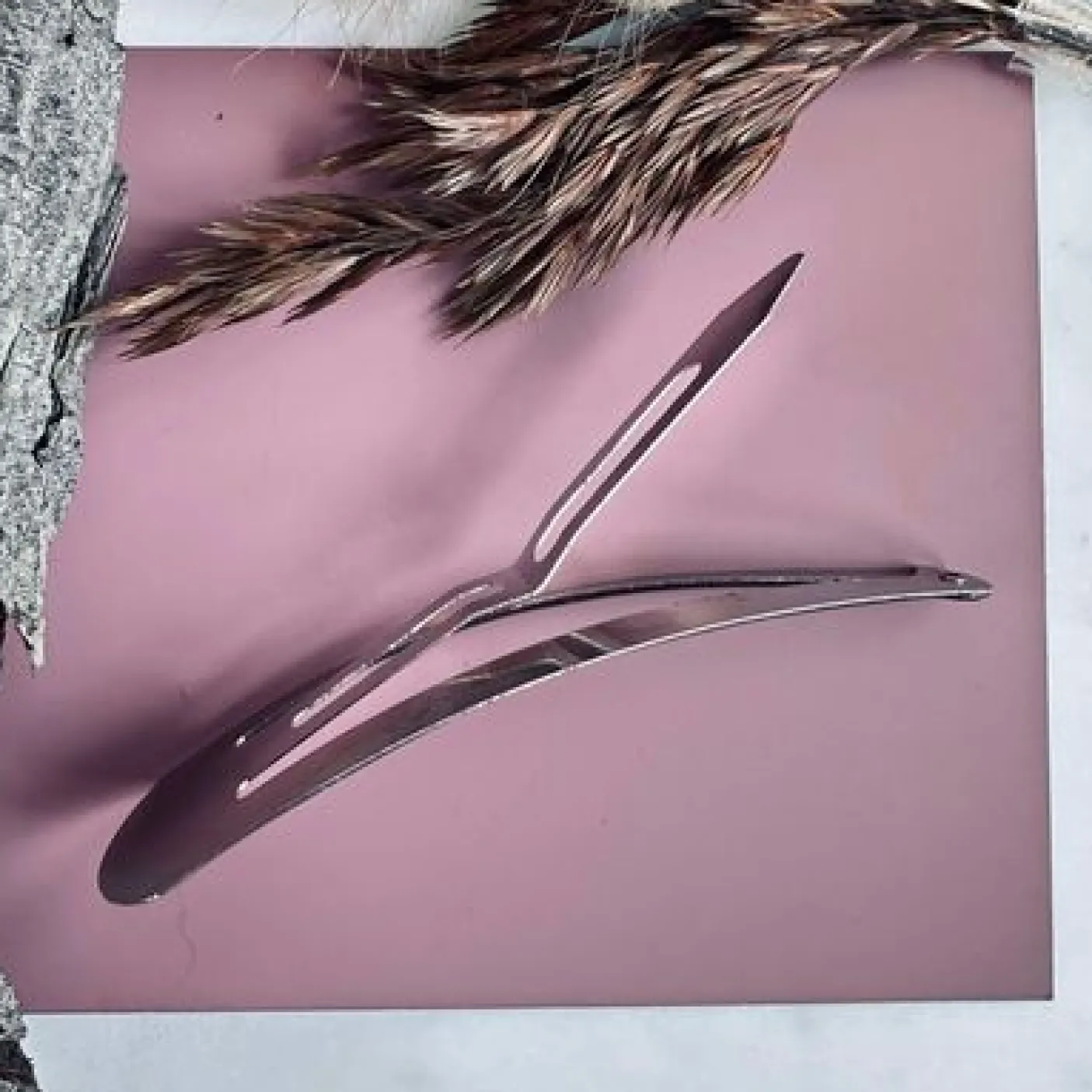 Hårspænde Brown Glitter - 1 stk