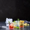 Isspand med 4 glas