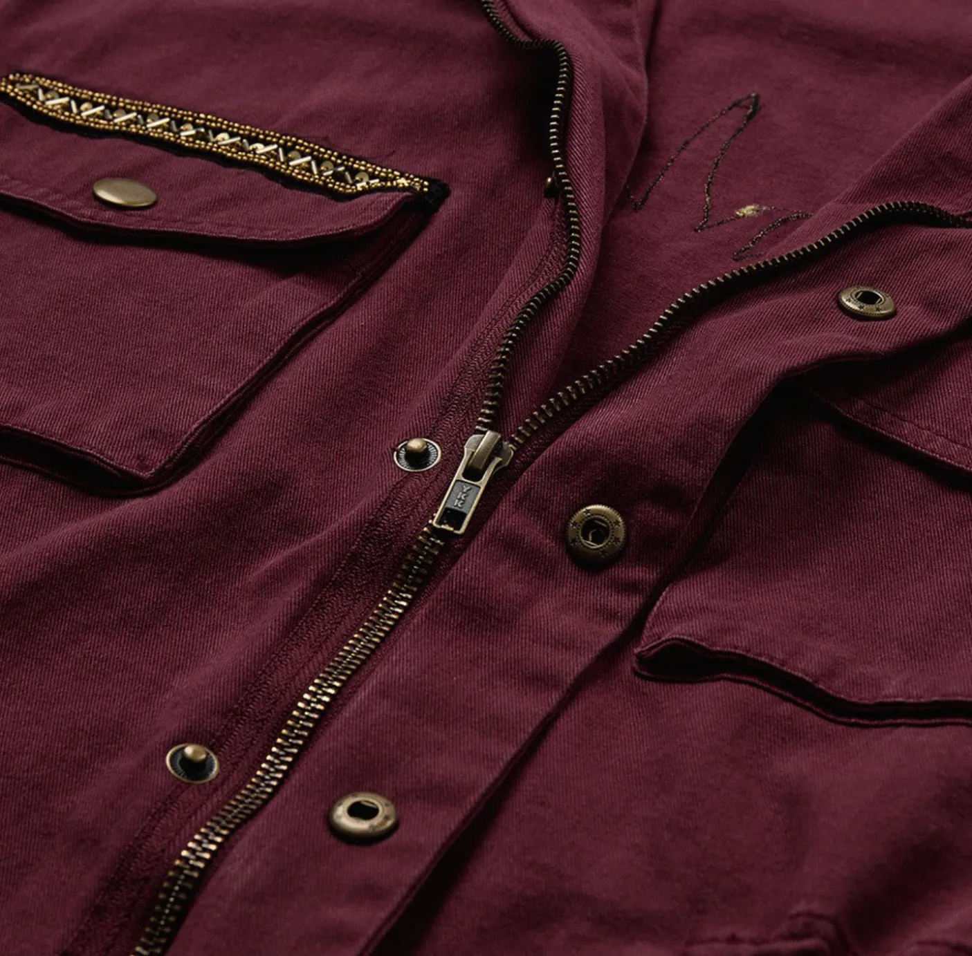 Jakke cargo - Burgundy