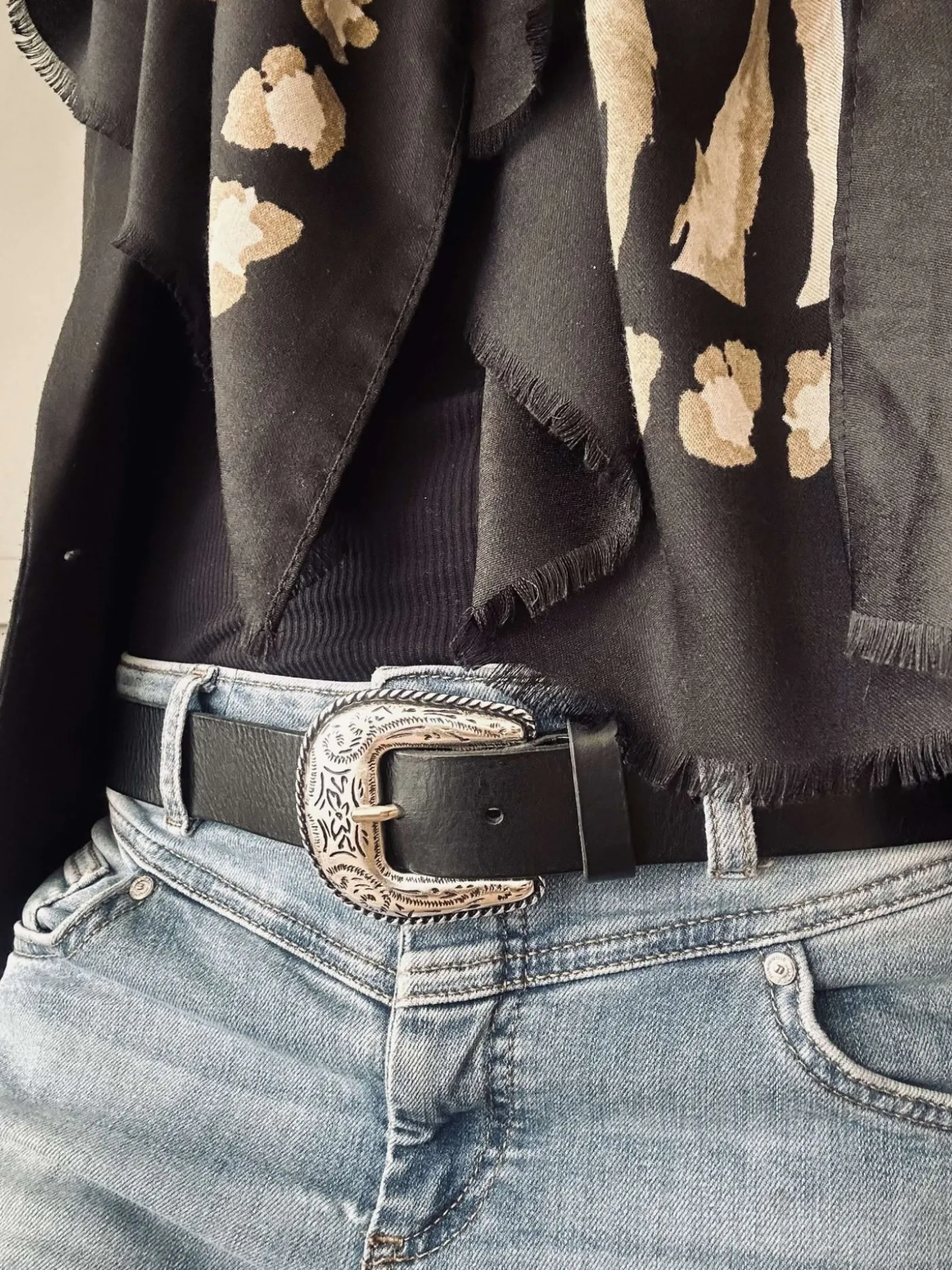 Jeans bælte – Black