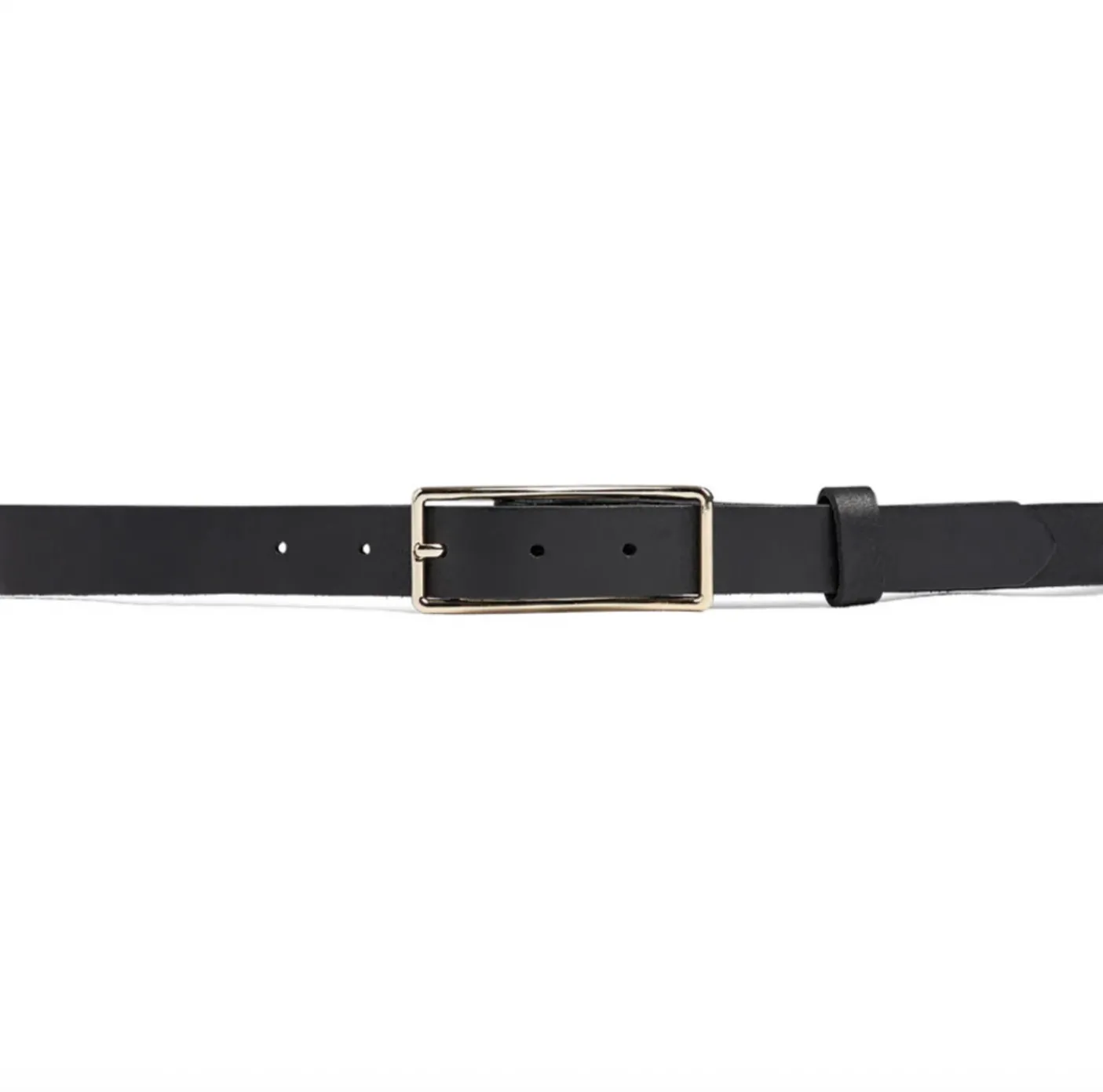 Jeans bælte - Black / gold