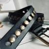 Jeans bælte dekoreret med nitter - Black