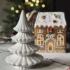 Juletræ - Hvid porcelæn