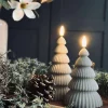 Juletræ med led lys - Sæt med 2 stk. Sand