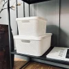Kasse med låg - Small VILA WHITE