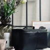 Klassisk kosmetiktaske - Black / Black