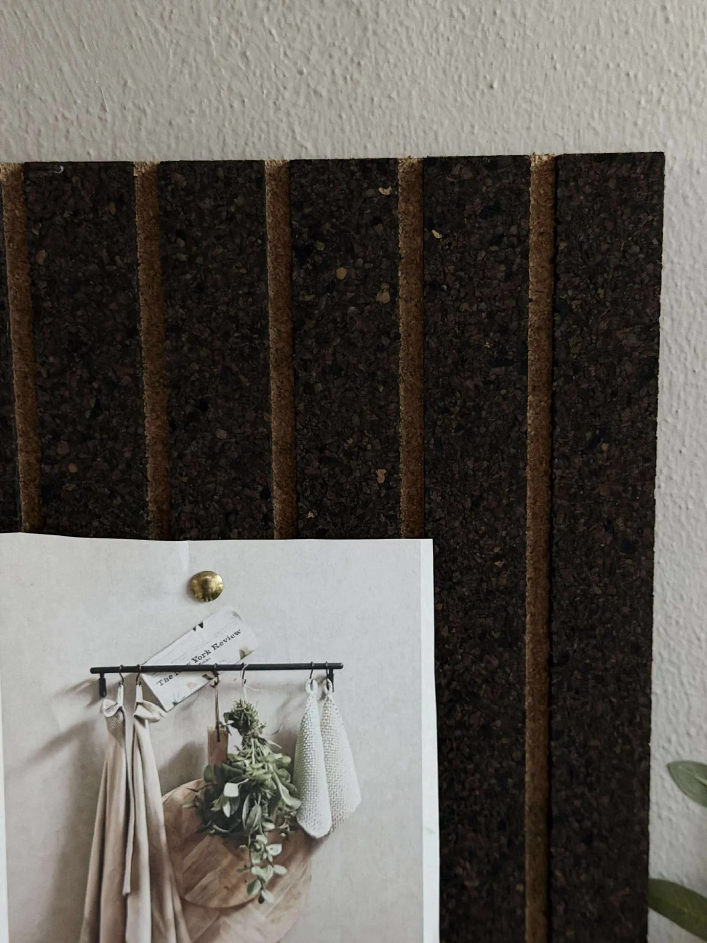 Korkplade med panel effekt NEW Dark - Støjdæmpende