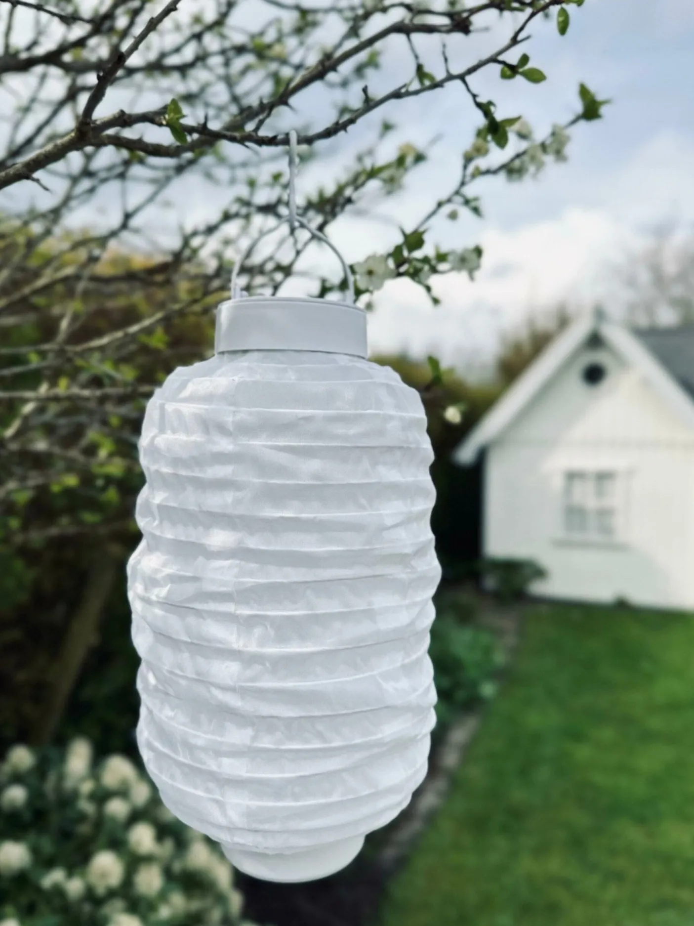 Lampe med solceller – White