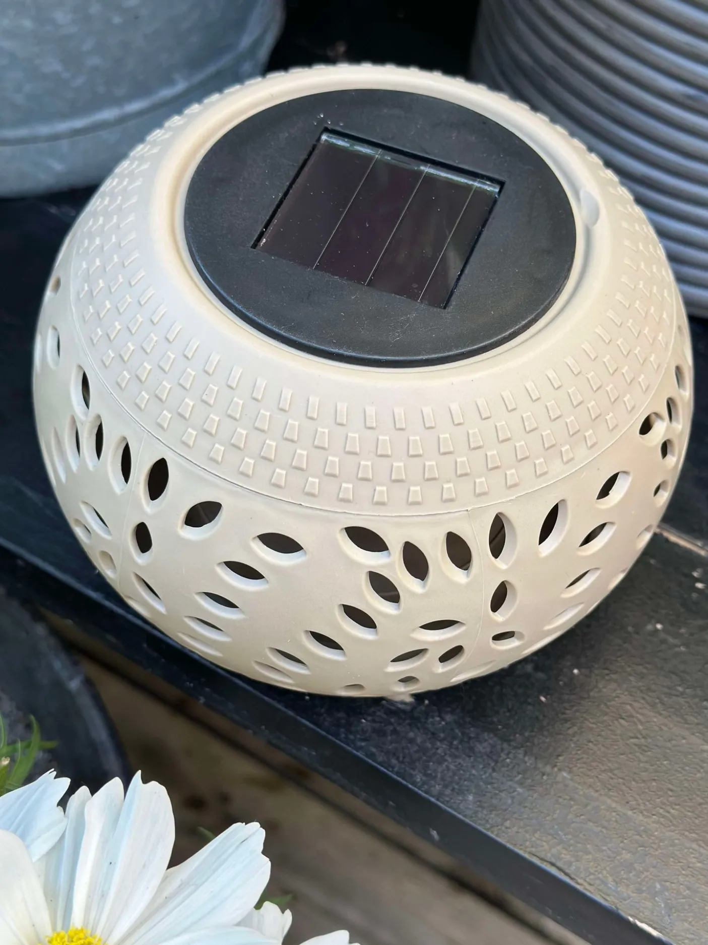 Lanterne FIONA Solar - Beige