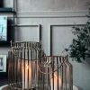 Lanterne med glas - Gold 29cm
