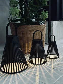 Lanterne med solceller - GARDEN BLACK 24cm