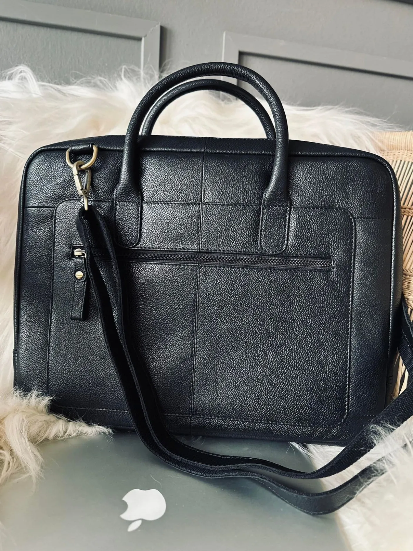 Laptop / arbejdstaske VINTAGE Black