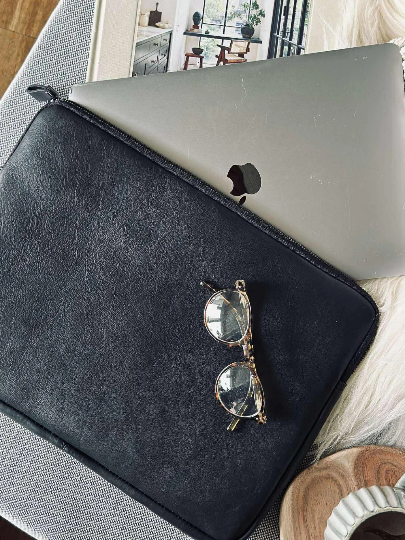 Laptop sleeve - Black / black