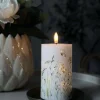 LED Bloklys Flower TWINKLE - 12,5cm