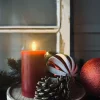 LED Bloklys Rød 12cm