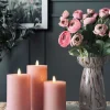LED Bloklys / Rosa – 3 stk bloklys
