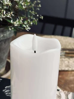 LED Bloklys White TWINKLE - 12,5cm