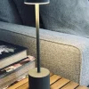 LED bordlampe KELLY Taupe - genopladelig