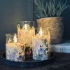 LED FLORA Cylinder – Sæt med 3 stk og fjernbetjening