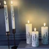 LED FLORA Lavendel – Sæt med 3 stk og fjernbetjening