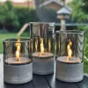 LED GREY Cylinder Sæt med 3 stk - Godkendt til Inde