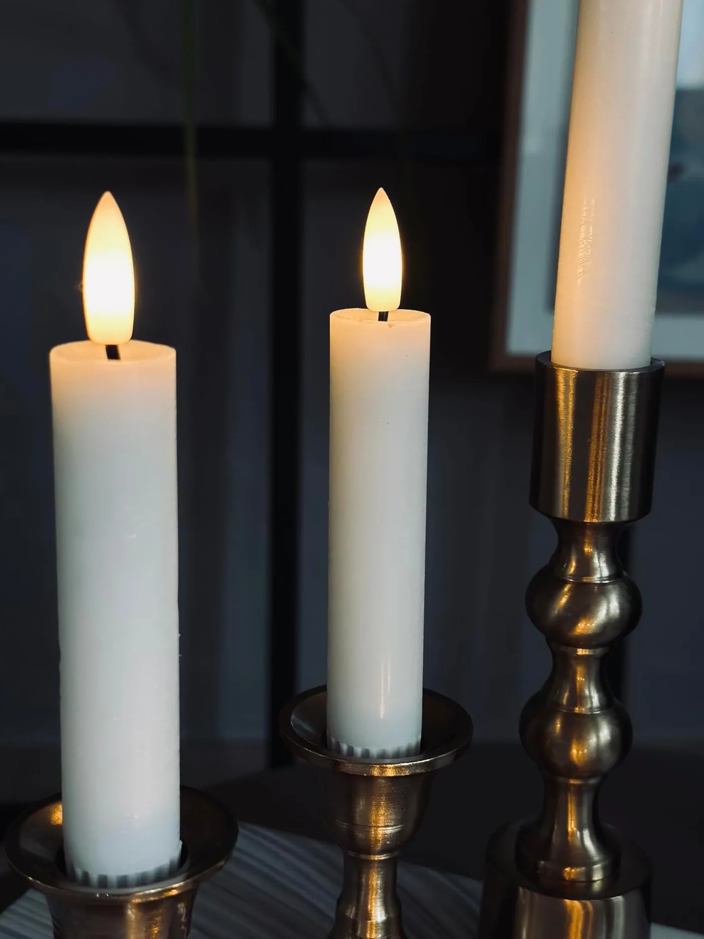 LED Lyspakke med 8 dele - Hvid