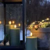 LED Udendørs Bloklys - Sæt af 3 stk - Grøn