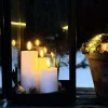 LED Udendørs Bloklys Sæt af 3 stk - Hvid