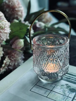 Lysestage lanterne - Rosa