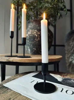 Lysestage sæt 3 stk til stagelys – Black Mindy