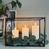 Lysestage til 3 bloklys - Black