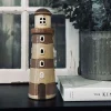 Lyshus Keramik - Fyrtårn Beige strib