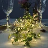 Lyskæde silver wire med 100 LED Lys