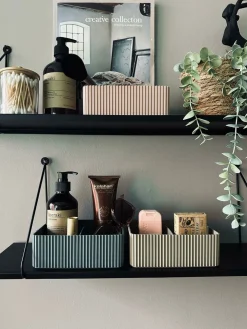 Makeup organiser med opdeling – Taupe