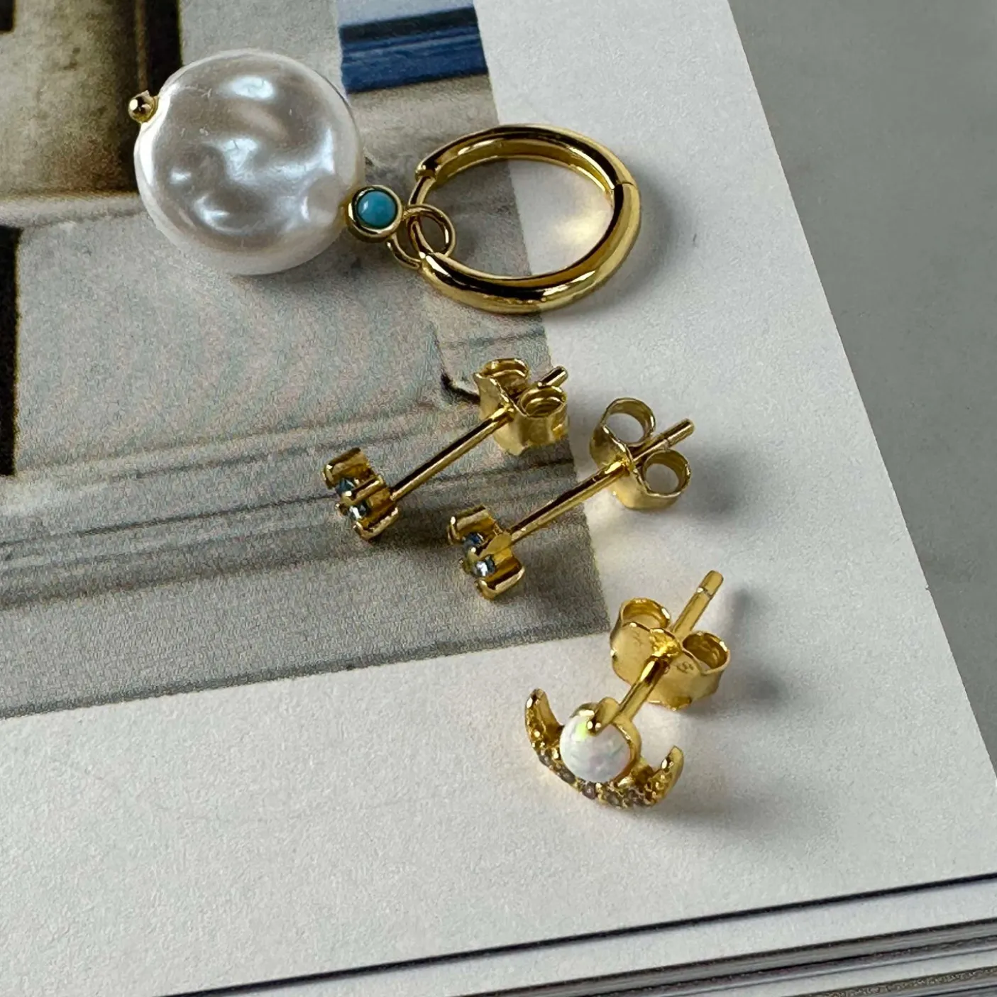 Mix box OLYMPIA med 4 øreringe - Sterling Silver