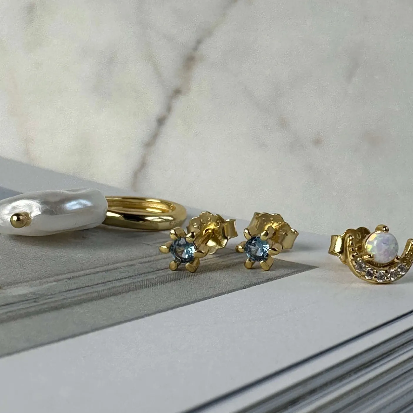 Mix box OLYMPIA med 4 øreringe - Sterling Silver