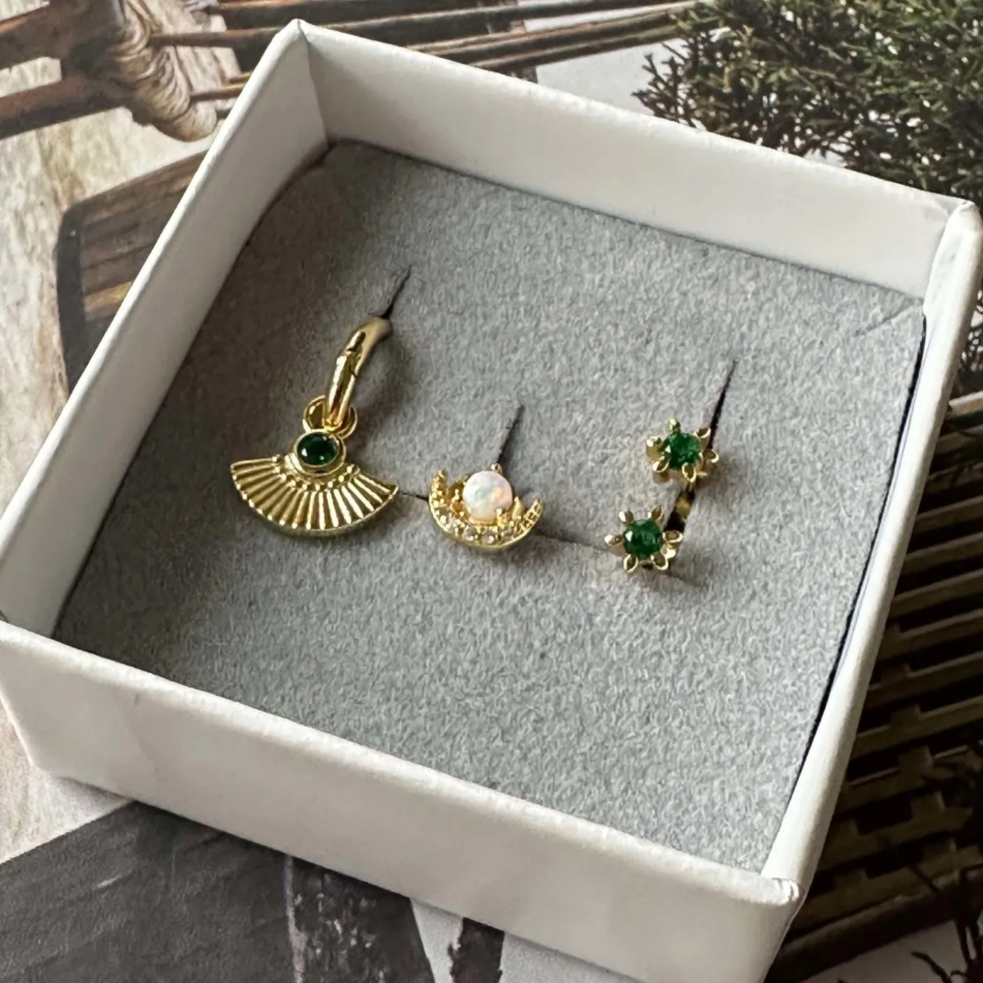 Mix box TULISA med 4 øreringe - Sterling Silver