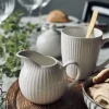 Mælkekande Riflet - Porcelæn