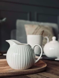 Mælkekande Riflet - Porcelæn