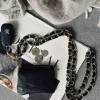 Mobil / Nøglesnor – Black leather
