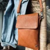 Mobiltaske Aura Cognac