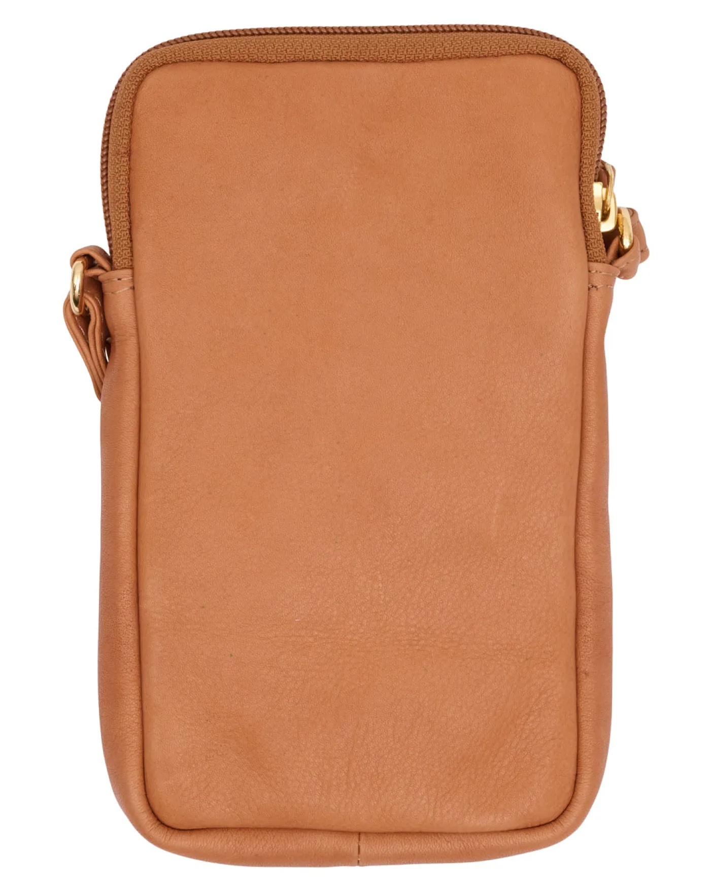 Mobiltaske Misse - Cognac / gold