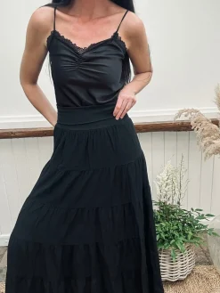 Nederdel Boheme cotton – S/M Black
