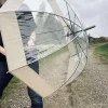 Paraply Transparent - Beige