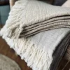 Plaid vævet med kork – Nature mix