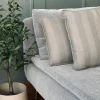 Pude med fyld - Grå / mint 40x60