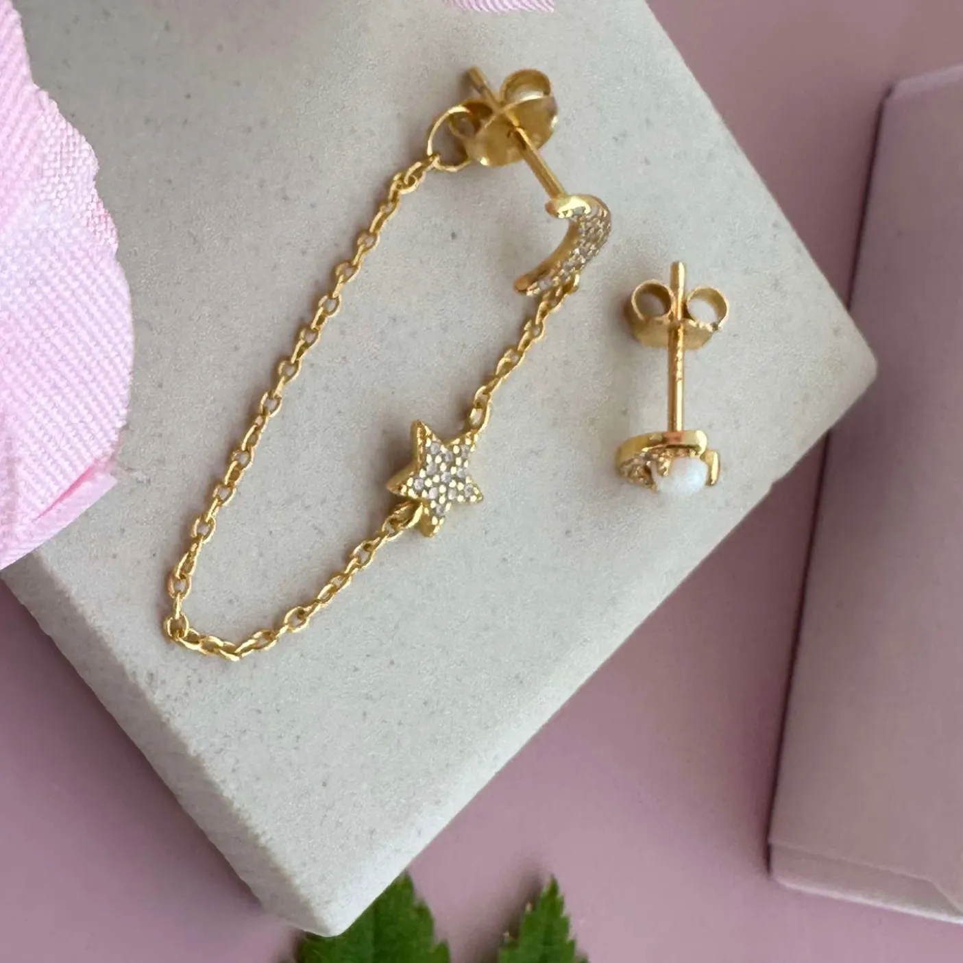 Øreringe Alva - Dobbelt sæt Sterling silver