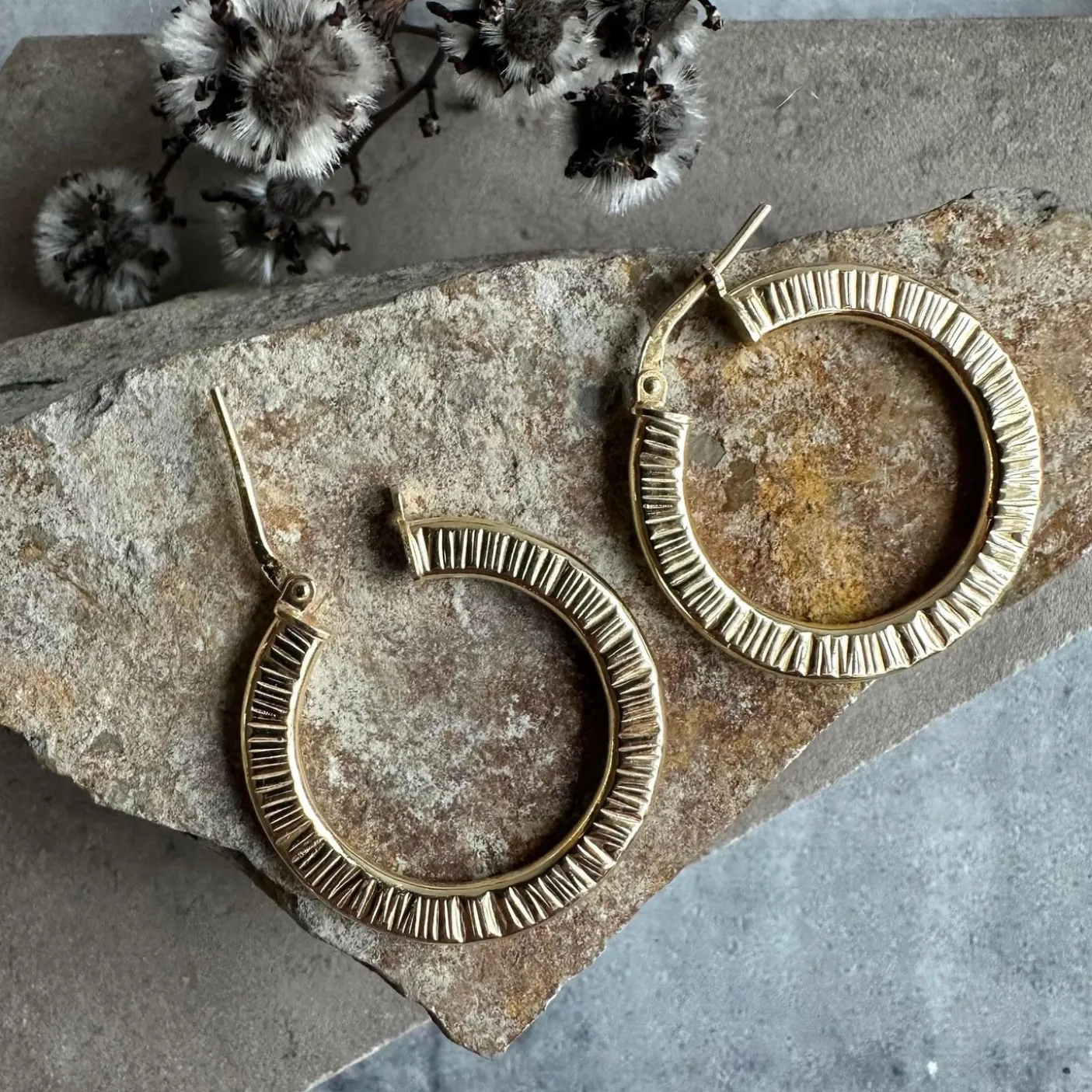Øreringe Chloe Big Sterling Silver 18K forgyldt