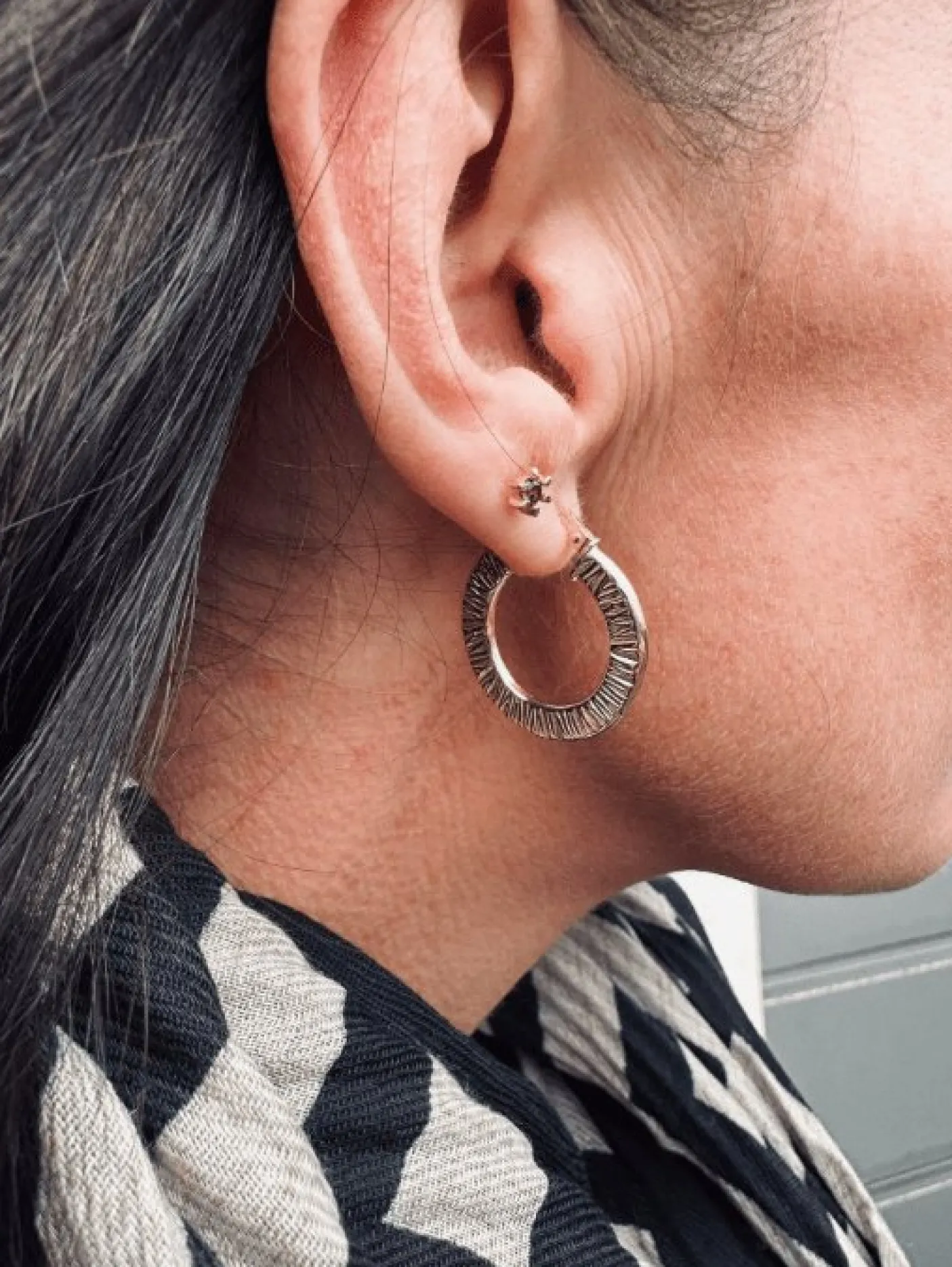 Øreringe Chloe small Sterling Silver 18K forgyldt